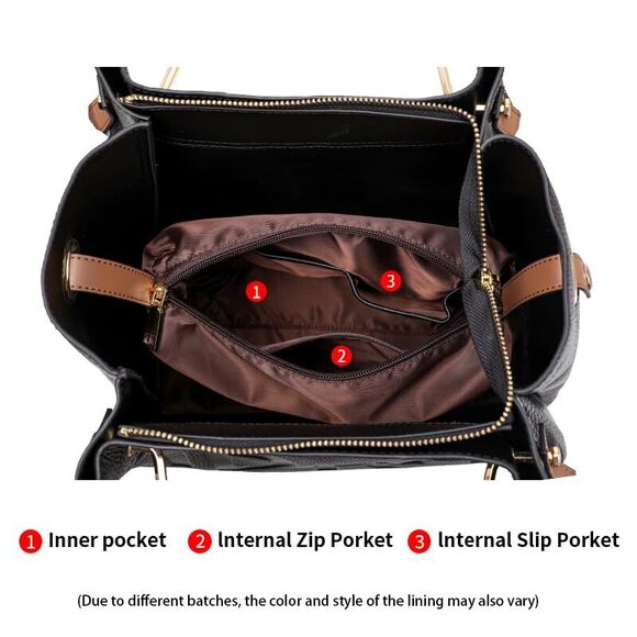 4980 Leather two-piece handbag large capacity mother-and-child bag set